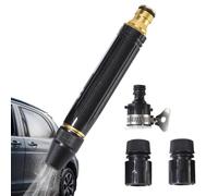 Pressure Hose Nozzle - Metal Heavy Duty Standard Size | Quick Connect Power Washer Spray, Adjustable High Pressure Water Nozzle With Connector | Outdoor Cleaning