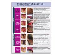 Pressure Injury Staging Guide Darkly Pigmented Skin Poster Wound Care Educational Canvas Wall Art Living Room Bedroom Decor(Unframed,08x12inch(20x30cm))