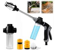 Pressure Washer Gun,Pistola De Agua De Alta PresióN Giratoria De 360°,Limpiador De Alta PresióN PortáTil,Aplicable A Conectores para JardíN, Hogar,Lavado De Coche Y Animales DoméSticos