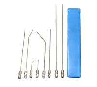 Pressure Washer Needle - Crevice Cleaner Nozzle Tips, 2.36x2.36x17.72 Inches Stainless Steel Slim Reach Extension, Gutter Drain Unblocker, High Pressure Scrubber for Home Appliance Coil Cleaning