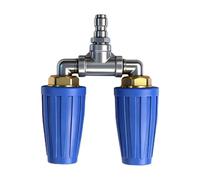 Pressure Washer Nozzles, 360 Rotating Spray Head, Triple Cleaning Attachment, Quick Connector Power Washer Tip, Car Auto Indoor Outdoor Garage Garden Yard Cleaning Tool High Pressure 12x10cm