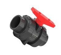 Pressure Washer Valve, Ball Shutoff Connector, Heavy Duty Upvc Fluid Control, Leakproof Irrigation Regulator, for Garden Lawn Pool Use, 7.09x6.69x2.76 Inches, Gray, 1 Piece