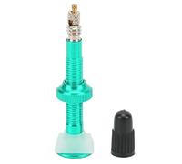 PRESTA Válvula Bicicleta Bicicleta sin tubo de vacío Adaptador de válvula de válvula Duración Ligera Universal para Road Bike Aluminio Aleación Silicona 40 mm 6G (Verde)