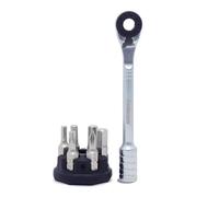Prestacycle PrestaRatchet - Juego de brocas hexagonales (micro kit con 6 puntas S2 y soporte redondo)