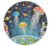 Prestamista Estelar Meduzo 1000 Piezas Rompecabezas Fantasía Mágica Rompecabezas Redondo para Adultos Y Niños Regalos Originales Juegos De Puzzle Intelectual Desafío 1000pcs (67.5x67.5cm)