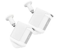 Prestantious Funda protectora de plástico para Ring Spotlight Cam Plus, soporte de pared, funda protectora para cámara contra el sol/la lluvia/el polvo, paquete de 2, blanco, cámara no incluida