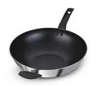 Prestige 9 sartenes de acero inoxidable más resistentes, 30 cm, color plateado