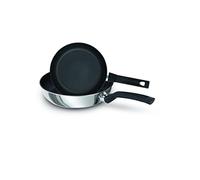 Prestige 9 sartenes Tougher SS Twinpack de 21 cm/29 cm, color plateado
