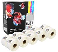 Prestige Cartridge 11356 - Cinta para impresoras de etiquetas Dymo (89 mm x 41 mm, 10 rollos, 300 etiquetas autoadhesivas por rollo)