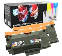 Prestige Cartridge 2 Compatibles TN3480 Cartuchos de Tóner Láser para Brother DCP-L5500DN L6600DW HL-L5000D L5100DN L5200DW L6250DN L6300DW L6300DWT L6400DW L6400DWT MFC-L5700DN L5750DW L6800DW
