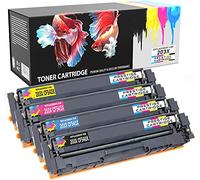 PRESTIGE CARTRIDGE 203X CF540X Compatible Cartucho de Tóner para HP Color Laserjet Pro MFP M281fdw M281fdn M280nw M254dw M254nw M254dn - Negro Cian Magenta Amarillo