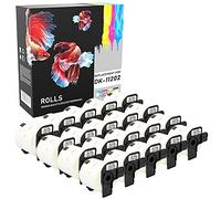Prestige Cartridge 20x DK11202 62mm x 100mm Etiquetas para envíos (300 Etiquetas/Rollo) para Brother P-Touch QL-500 QL-550 QL-560 QL-570 QL-700 QL-720 QL-800 QL-810 QL-820 QL-1050 QL-1100 QL-1110