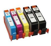 Prestige Cartridge 5 x 364XL Cartuchos de tinta, negro, cian, magenta y amarillo