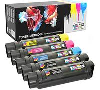 Prestige Cartridge 6510 6515 Compatible Cartucho de Tóner para Xerox Phaser 6510 6510DN 6510N WorkCentre 6515 6515DN 6515N - 106R03480 Negro (x2) 106R03477 Cian 106R03478 Magenta 106R03479 Amarillo