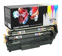 Prestige Cartridge Q2612A Pack de 2 Cartuchos de tóner láser compatibles para HP Laserjet 1010, 1012, 1015, 1018, 1020, 1022, 1022N, 1022NW, 3010, 3015, 3020, 3030, 3050, 3052, 3055, M1005, M1319F MFP