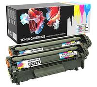Prestige Cartridge Q2612X - Tóner de alta capacidad, color negro, 2 unidades