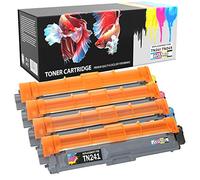 Prestige Cartridge TN-241 TN-245 Cartuchos de Tóner Compatible con Brother HL-3140CW 3150CDW 3170CDW DCP-9015CDW 9020CDW MFC-9140CDN 9330CDW 9340CDW 9332CDW 9142CDN | Pack de 4