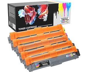 Prestige Cartridge TN241 - Paquete de 5 tóneres de tinta para Brother, multicolor