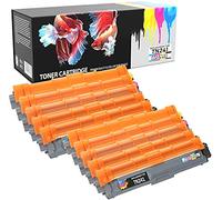 Prestige Cartridge TN241 TN245 Pack de 10 cartuchos de tóner láser, colores tricolor y negro