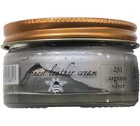 Prestige Crema brillante en tarro base de cera de abeja zapatos de piel 50 ml (plata 231), Plata 231