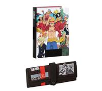 PRESTIGE & DELUXE Agenda escolar compatible con One Piece F.to Standard 18 x 14 cm 2026-2027 + Estuche enrollable con botón + llavero de regalo