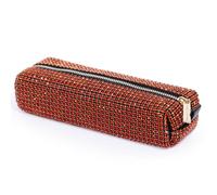 PRESTIGE & DELUXE Estuche con cremallera Chiara Ferragni Pigna con brillantes rojos + llavero lentejuelas, bolígrafo sirena y marcapáginas, multicolor, S, glam o "lujo