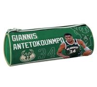 PRESTIGE & DELUXE Estuche escolar compatible con NBA Antetokounmpo 34 cierre cremallera Dim. 21 x 7,5 x 7,5 cm