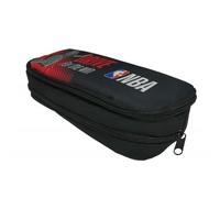 PRESTIGE & DELUXE Estuche escolar compatible con NBA ovalado doble compartimento cierre cremallera