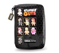 PRESTIGE & DELUXE Estuche escolar Stumble Guys personajes - One Time pool Over completo negro + llavero personaje de regalo, multicolor, standard, Estuche
