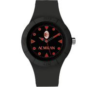 PRESTIGE & DELUXE Lowell Deep Five Milan - Reloj de pulsera con correa negra - Esfera de 38 mm + llavero de fútbol