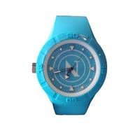 PRESTIGE & DELUXE Lowell Deep Five Napoli - Reloj de pulsera con correa azul y blanca, esfera de 38 mm + llavero de fútbol, multicolor, piccolo