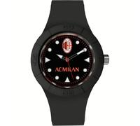PRESTIGE & DELUXE Lowell - Reloj de pulsera Deep Five Milan con correa negra con detalles blancos, esfera de 38 mm + llavero de fútbol