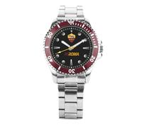 PRESTIGE & DELUXE Lowell Roma - Reloj Analógico de Pulsera para Hombre, Relojes con Correa de Acero Inoxidable y Esfera de 41 mm en Caja Oficial de Roma + Llavero de Fútbol, Multicolor, Piccolo