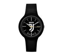 PRESTIGE & DELUXE Reloj de pulsera Lowell One Gent Juventu Bianconeri con correa de silicona negra - Esfera 40 mm negra en caja + llavero fútbol, multicolor, piccolo