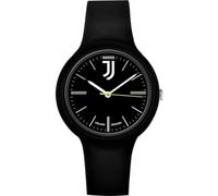 PRESTIGE & DELUXE Reloj de pulsera Lowell One Uni Sex Juventu Bianconeri con correa de silicona negra - Esfera 34 mm negra en caja + llavero fútbol, multicolor, piccolo, Correa