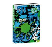 PRESTIGE & DELUXE Seven SJ Boy - Agenda escolar para niño, línea Wondrous, monstruo verde 2025-2026, fechado F.to estándar, 20 x 15 cm + llavero silbato y bolígrafo multicolor