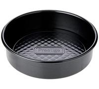 Prestige Inspire - Molde Redondo Antiadherente de 18 cm con Base Suelta, moldes Redondos de 7 Pulgadas para Hornear, congelador y lavavajillas, Utensilios de Acero al Carbono de Calibre Pesado, Color