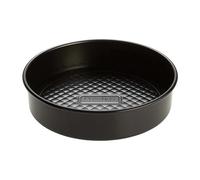 Prestige Inspire - Molde Redondo Antiadherente para Tartas de 21 cm con Base Suelta, Redondo de 8 Pulgadas para Hornear, congelador y lavavajillas, Acero al Carbono de Calibre Pesado, Color Negro