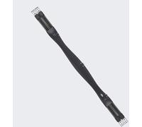 PRESTIGE Italia Cincha de Cuero Liso, Negro - 135 cm PRESTIGE Italia