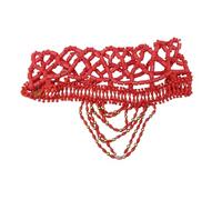 PrestigeApplause Blusa de novia con cuentas de coral Edo nigeriano, collar de cuentas a mano, pulsera, boda, fiesta nupcial, traje tradicional Igbo, Custom, Terciopelo, Coral
