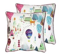 Prestigious Textiles Away We Go - Cojín Relleno de Plumas para niños, Paquete de 2 Unidades