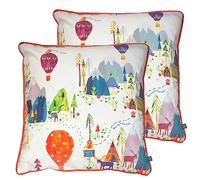 Prestigious Textiles Away We Go - Cojín Relleno de Plumas para niños, Paquete de 2 Unidades