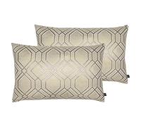 Prestigious Textiles Cojines llenos de Plumas de Othello Twin Pack, Moneda, 40 x 60cm, 2