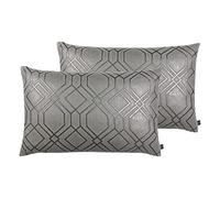 Prestigious Textiles Cojines llenos de poliéster de Othello Twin Pack, Grafito, 40 x 60cm, 2