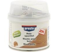 Presto Masilla para madera color marrón oscuro 250 g, 1 pieza, 443541 | Masilla de reparación de madera sin estireno para reparar grietas, buena adherencia, alta elasticidad y fácil lijabilidad.