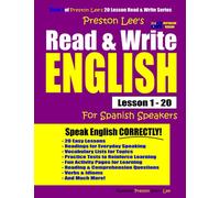 Preston Lee's Read & Write English Lesson 1 - 20 For Spanish Speakers (Australian Version) (Preston Lee's English For Spanish Speakers (Australian Version))