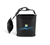 PRESTON Supera X Drop Bucket - Cubo plegable Cubo de cebo Cubo de plástico
