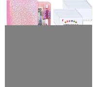 Presupuesto de relleno - Organizador de dinero de Budge Binder con Motivo de Star │ Mobiles A6 Silver Saving Binder con 12 bolsillos con clase de clase │rganizador para ahorrar dinero