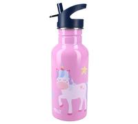 Pret Botella de acero inoxidable, unicornio, para niños, guardería, infancia, infancia, escuela, vacaciones, comida, 21 cm, para niña, 500 ml, hidratación, idea de regalo