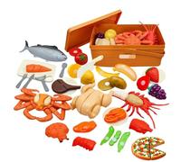 Pretend Cooking Kit, Kids Play Utensils, Toy Basket with Fun Learning, Kitchen Tools with Safe Materials, 10.43x4.72 inch Activity Essentials, Top Play Kitchen Set for Daycare Use